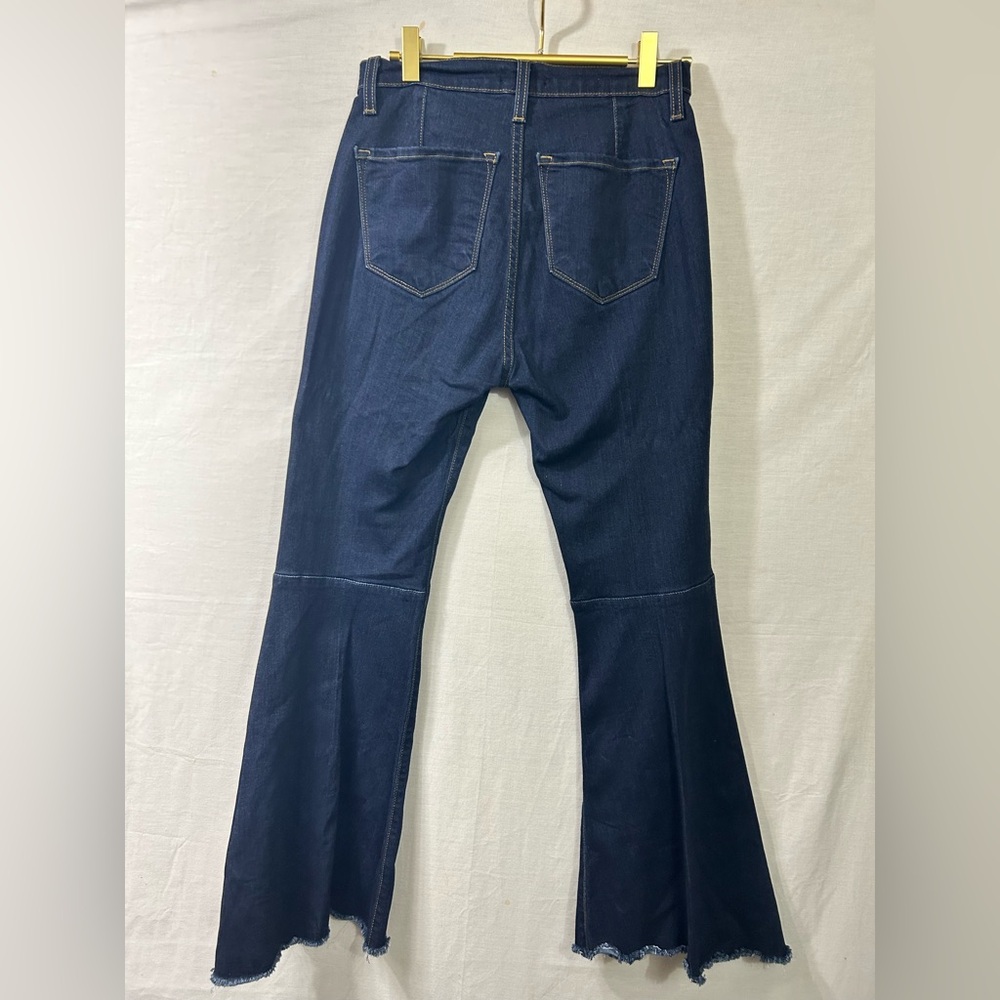 Judy Blue  Super Flare Fit Jeans Raw Hem Bell Bottoms